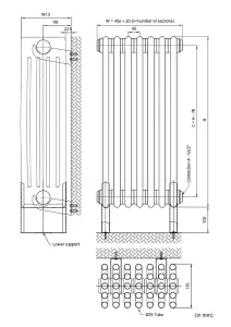 Warmhaus 5 Column 500mm(h) x 875mm(w)