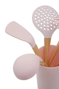 Maison by Premier Zing 7Pc Pastel Pink Utensil Set