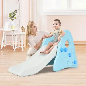 Costway Kids Slide Freestanding Baby Play Climber Slide Set Widened Pedals