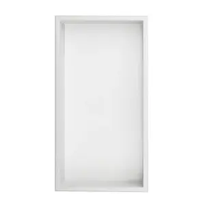 Thermopanel 304 Stainless Steel Recess Shower Niche - White (610 x 305 x 103mm)