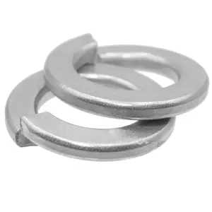 Spring Lock Washers M10 (10mm) Pack of: 100 Steel Zinc Plated Square Section Washer DIN 127