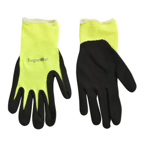 Burgon & Ball Flora brite Nylon Yellow Gardening gloves Small, Pair of 2