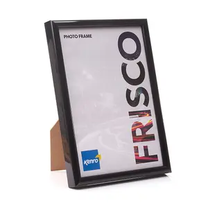 Kenro Frisco Series Black Photo Frame 20x20 Inch / 50x50cm Wall Hanging with Glass Front - FR5050B