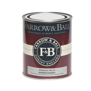 Farrow & Ball Modern Pigeon No.25 Eggshell Paint, 750ml