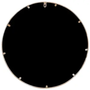 Berkfield Garden Mirror Sand 60x3 cm Iron Round for Outdoor Use