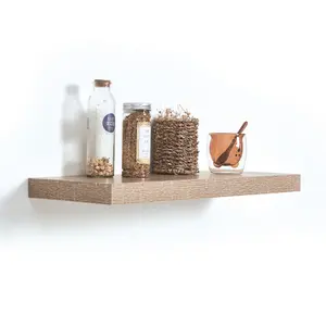 Shelf Depot Oak Floating Shelf Heavy Duty Shelves 50kg UDL (L)900mm (D)250mm