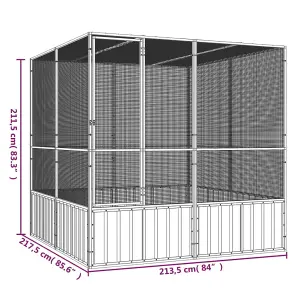 Bird Cage Anthracite 213.5x217.5x211.5 cm Galvanised Steel