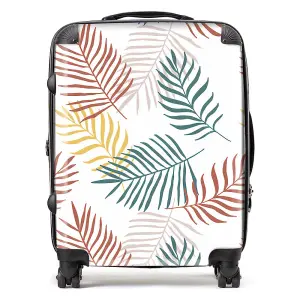 Palm Branches In Natural Colors Suitcase - Large