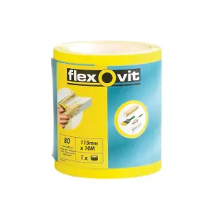 Flexovit High Performance Sanding Roll 115mm x 10m Coarse 60G