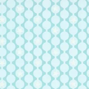 Erismann Stars and Circles Turquoise Wallpaper Paste The Wall Glitter Nursery