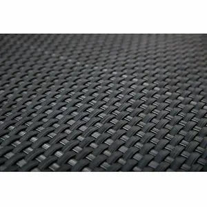 True Products Poly Rattan Weave Artificial Screening Fencing Balcony - 1m x 1m - Grey