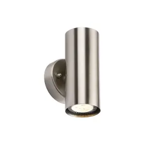 Luminosa GU10 Stainless Steel Wall Fixture, 230V 2x35W max.