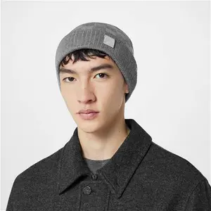 Louis Vuitton® - Néo Petit Damier Beanie - Wool - Gris Clair - Men - Luxury