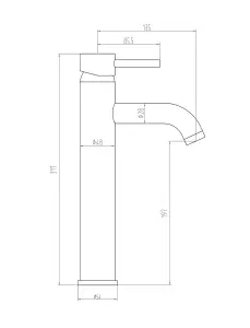 Keenware Richmond Midas Contemporary Freestanding Mixer Tap: Brushed Brass