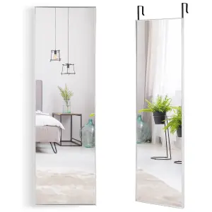 Costway Full-length Over the Door Mirror Hanging & Wall-mounted Dressing Mirror