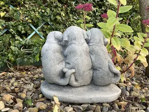 Welcome Dogs' Stone Cast Garden Ornament