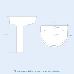 Nes Home Toilet, Pedestal Basin, Round Bath & Shower Screen 3-Piece Suite