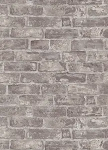 Modern Realistic Taupe House Brick Paste the Wall Wallpaper