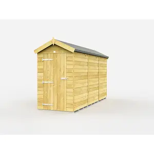 DIY Sheds 4x12 Apex Shed - Single Door Without Windows