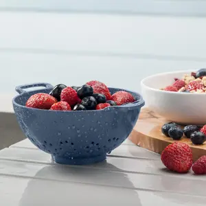 Zeal Premium Melamine Colander, Small 15cm, Provence Blue