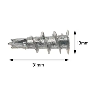 Corefix Twist Plasterboard Fixing. 100pk with screws