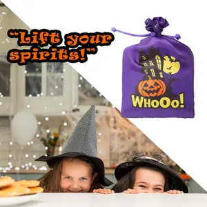 Halloween Bag with Creepy Sounds Halloween Party, Trick or Treat  Pumpkin Purple