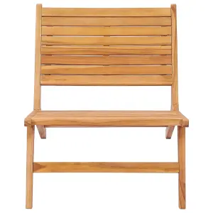 Berkfield Garden Chair Solid Teak Wood