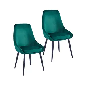 Fern Upholstered Dining Chair (Set of 2) Green