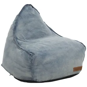 Beliani Modern Bean Bag Light Blue DROP