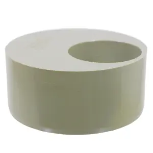 SPARES2GO 110mm to 56mm (50mm) Solvent Weld Soil System Waste Pipe Reducer Adaptor (Olive Grey)