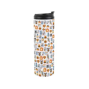 Vet Nurse Travel Mug - Novelty Veterinary Animal Gift - Stainless Steel Vacuum-Sealed Double-Walled Hot/Cold Drinks Travel Flask