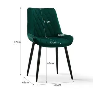 Nogales Dining Chair (Set of 2) Green