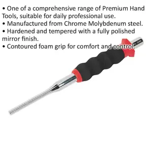 Premium 6mm Sheathed Parallel Pin Punch with Foam Grip