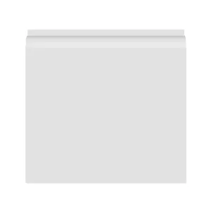 National Skirting Bullnose II MDF Skirting Board - 400mm x 18mm x 4200mm, Primed, No Rebate