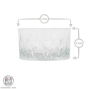 LAV Odin Glass Snack Bowls - 9.5cm - Pack of 2