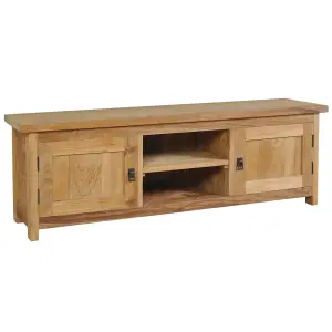 Berkfield TV Cabinet Solid Teak 120x30x40 cm