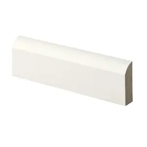 PACK OF 15 - Bullnose White Primed MDF Architrave - 14.5mm x 44mm x 2100mm