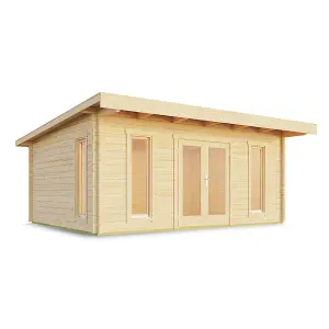 Lasita Barbados 5 Modern Summer House - 5.05m x 3.9m - Garden Log Cabin Double Glazed