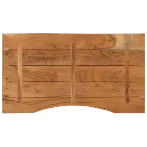 Berkfield Desk Top 90x50x2.5 cm Rectangular Solid Wood Acacia