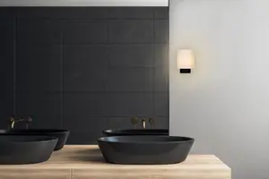 Lucide Jenno Modern Wall Light Bathroom - 1xG9 - IP44 - Black