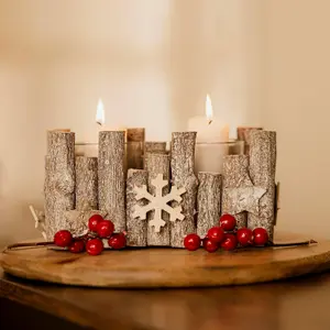 Christmas Tealight Candle Holder - Snowflake