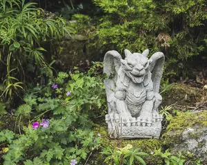 Stone cast Winged Gargoyle statue