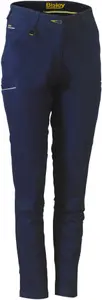 BISLEY WORKWEAR WOMENS MID RISE STRETCH COTTON TROUSER NAVY 8