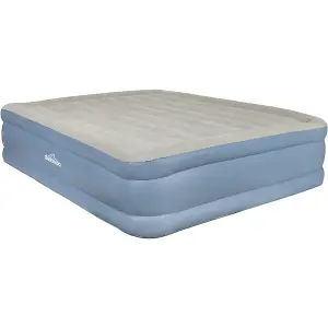 Comfortable Queen Inflatable High Raised Air Bed with Electric Pump for Home and Camping