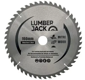 Lumberjack 160mm 60T Trade Circular Saw Blades 20mm Bore Fits Festool TS55