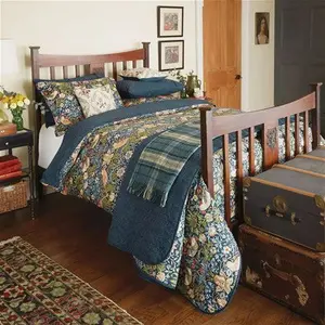 Morris & Co. Strawberry Thief Cotton Bedding, Blue