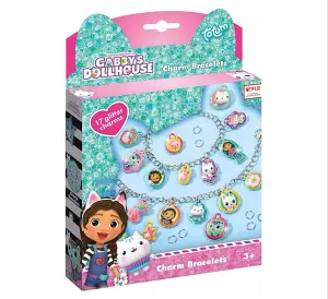 Gabby's Dollhouse Charm Bracelets Childrens Maker Your Own Jewellery DIY Kit