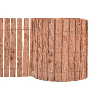 Berkfield Bark Fence 1000x30 cm