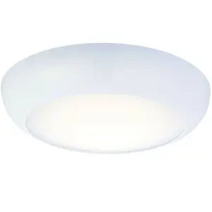 LED Ceiling Light Microwave Sensor & Emergency 12W Cool White IP65 Bathroom