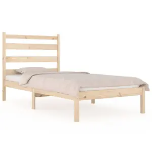 Berkfield Bed Frame Solid Wood Pine 90x200 cm